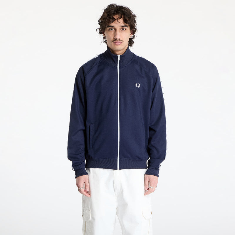 FRED PERRY Taped Track Jacket Carbon Blue