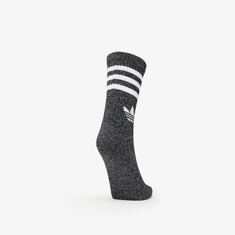adidas 3-Stripes Glitter Crew Socks 2-Pack Black/ Lucid Red/ Lucid Blue