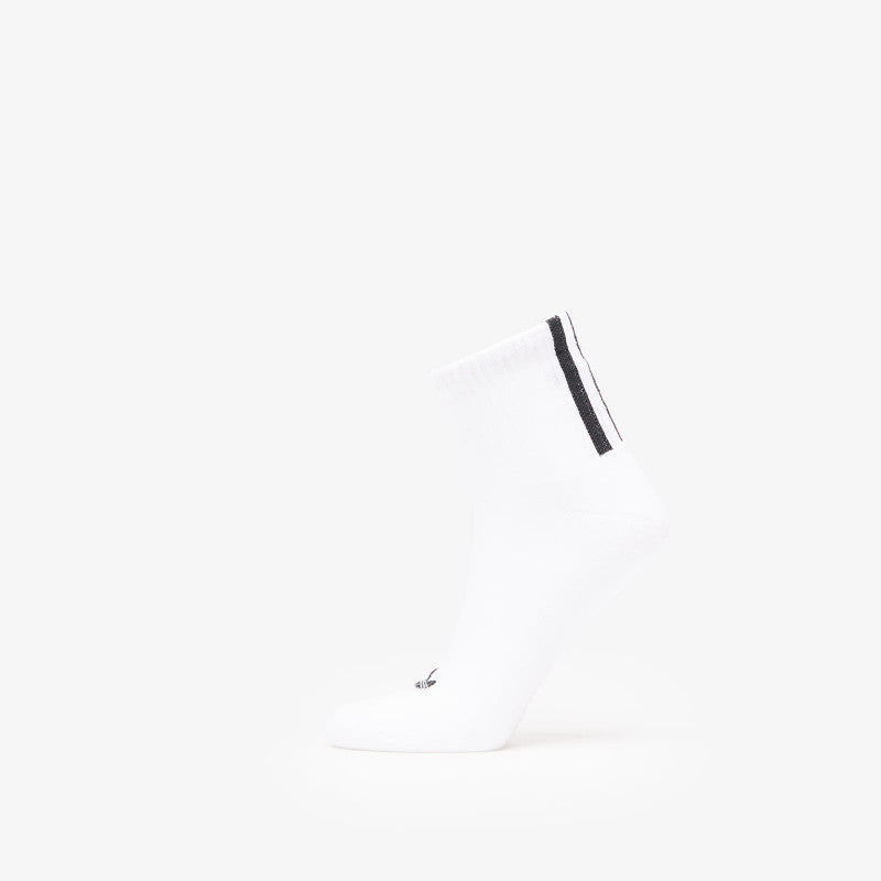 adidas 3 Stripes 1/4 Socks 3-Pack White/ White/ White