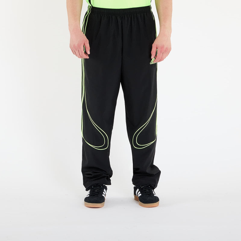 adidas Teamgeist Adicolor Track Tracksuit Bottoms Black/ Signal Green