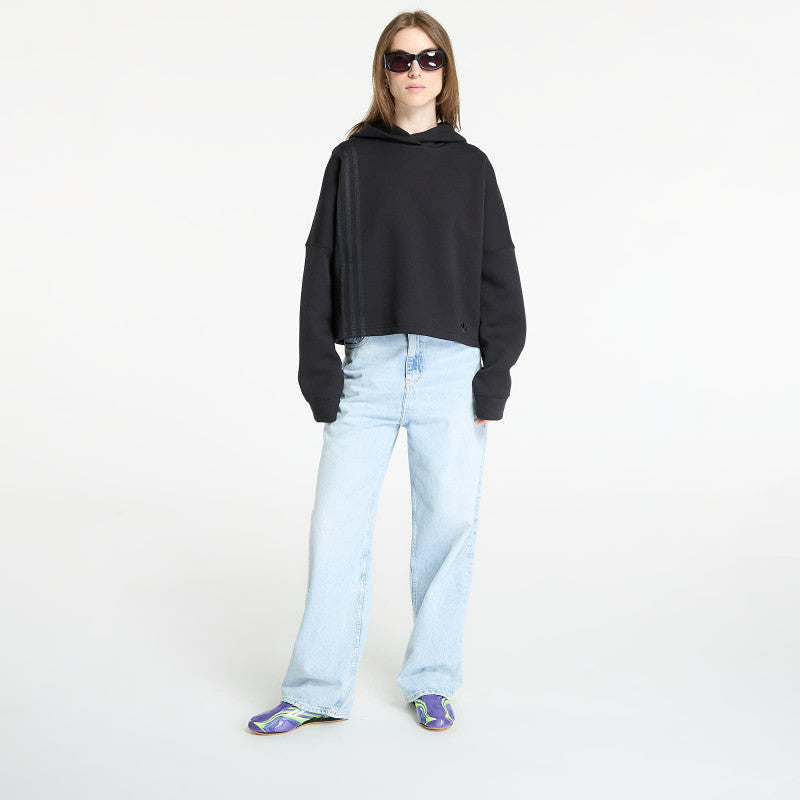 adidas Off Placed 3-Stripes Hoodie Black