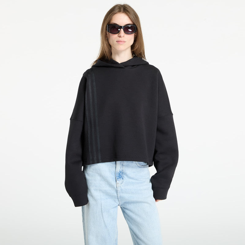 adidas Off Placed 3-Stripes Hoodie Black