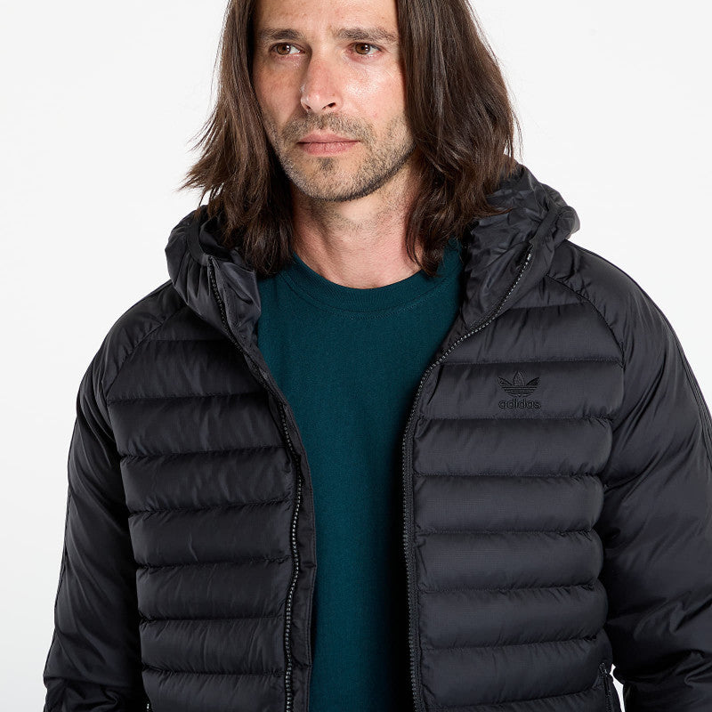 adidas Synthetic Hooded Jacket Black