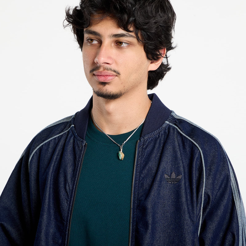 adidas SST Adicolor Loose Denim Stone Jacket Indigo Denim