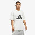 adidas Basketball T-Shirt (Gender Neutral) Off White/ Black