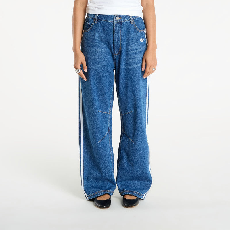 Jeansy adidas Originals Baggy GFX Denim Dark Blue/ Grey Two