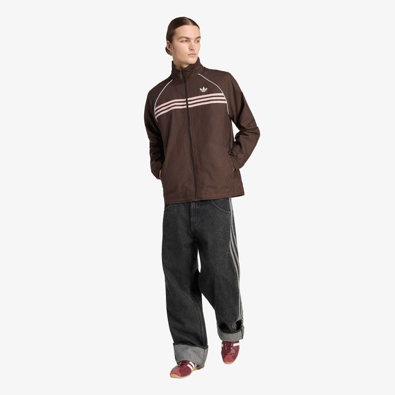 adidas Chest Stripes Track Top Aurora Coffee