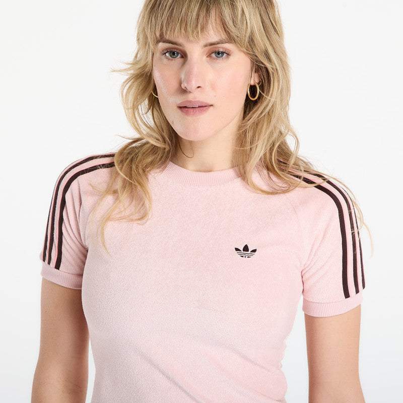 adidas Terry Towel Cali T-Shirt Sandy Pink