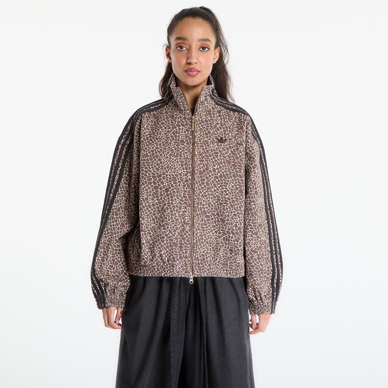 adidas Firebird Oversized Aop Denim Jacket Earth Strata/ Stone Khaki