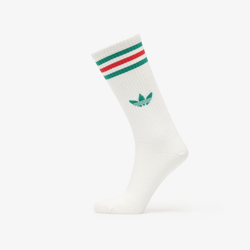 adidas 3-Stripes High Crew Socks 3 Pairs Off White/ Off White/ Off White
