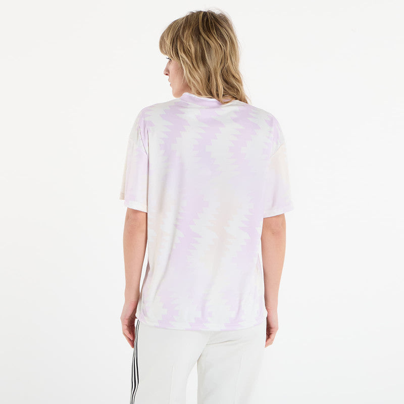 adidas House Of Tiro X Common Goal Jersey T-Shirt Wonder White/ Off White/ Ice Lavender- Multicolor