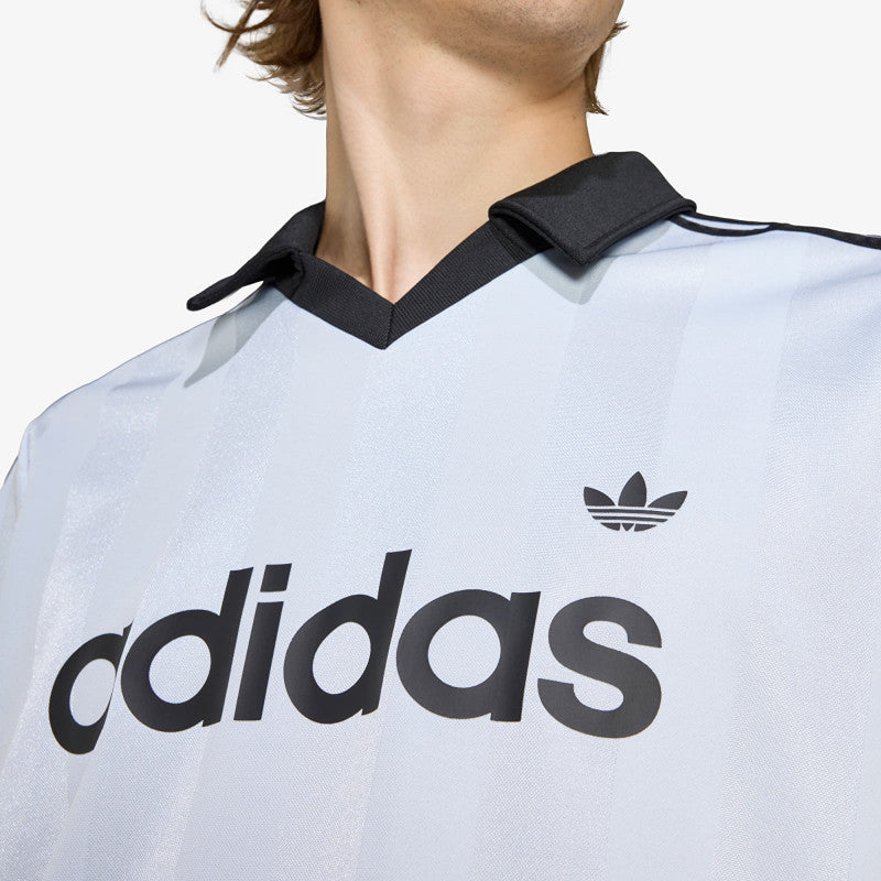 adidas Archive Collar Engineered Jersey Crystal Sky