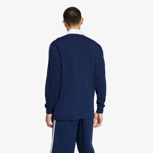 adidas 3-Stripes Rugby Longsleeve Polo Night Indigo