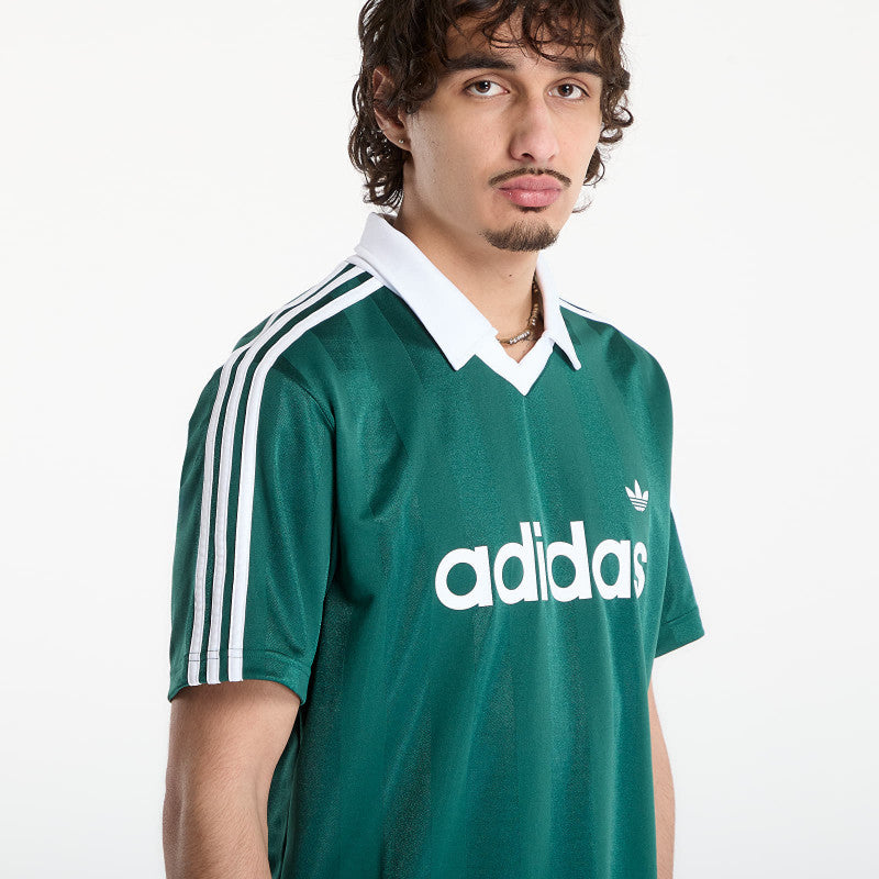 adidas Archive Collar Engineered Jersey Collegiate Green