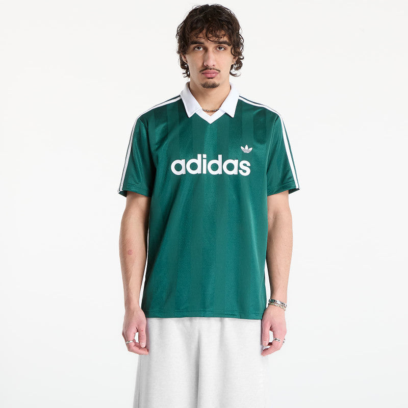 adidas Archive Collar Engineered Jersey Collegiate Green