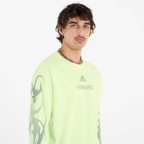 adidas Adilenium Season 4 Teamgeist Graphic Long Sleeve T-Shirt Almost Lime