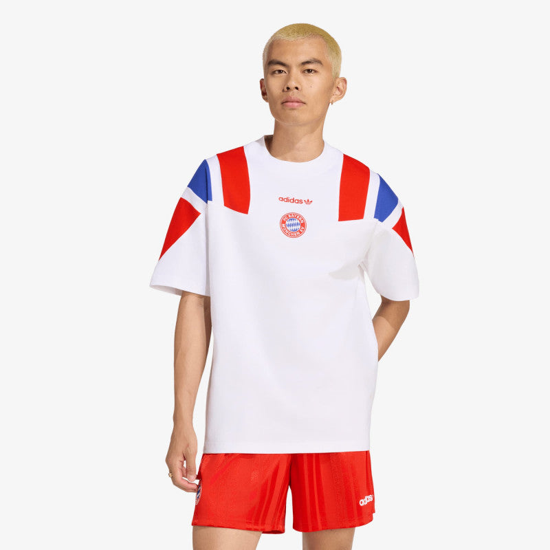 adidas FC Bayern Muenchen EQT T-Shirt White/ Red/ Semi Lucid Blue