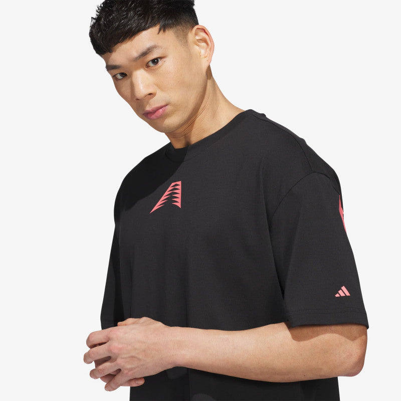 adidas Anthony Edwards Believe That Tee Black/ Solar Turbo