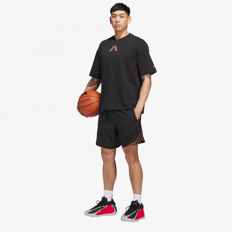adidas Anthony Edwards Believe That Tee Black/ Solar Turbo
