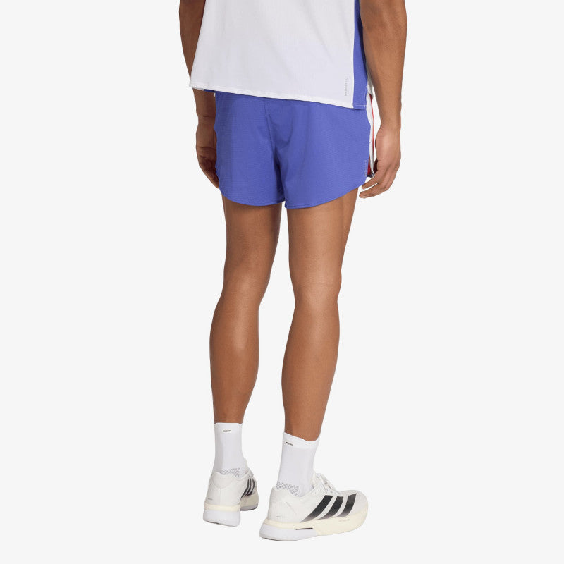 adidas ADIZERO Archive Running Shorts Dual Indigo/ Semi Lucid Red/ White