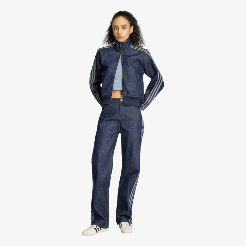 adidas Firebird Mid Rise Straight Denim Pant Indigo Denim