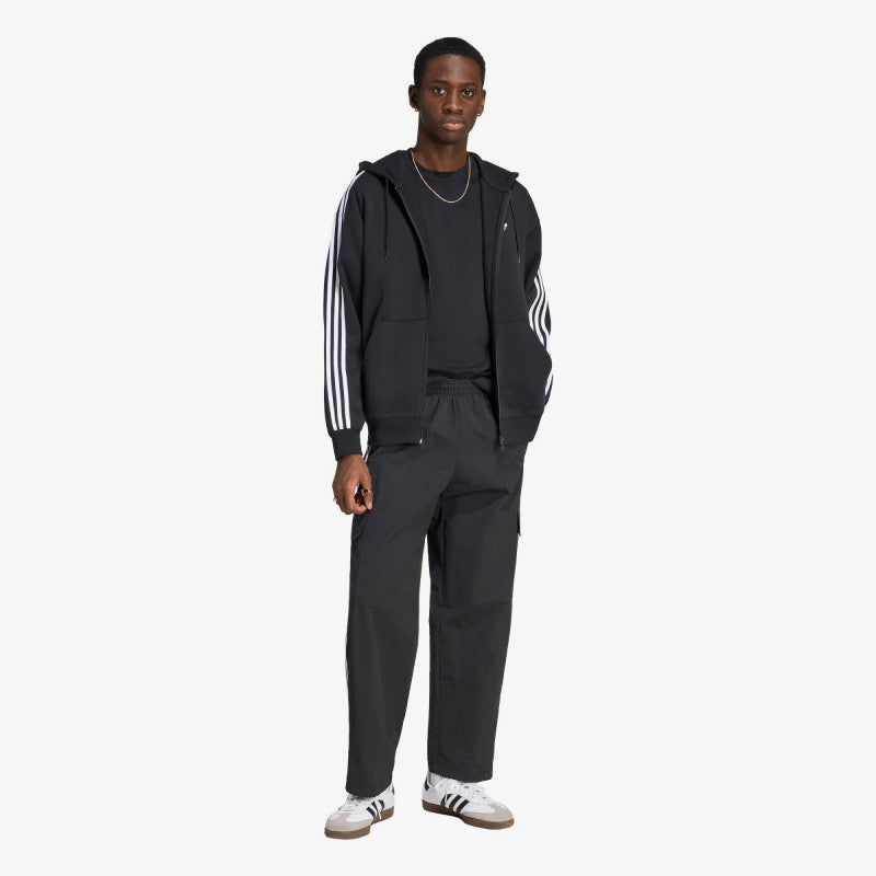adidas Adicolor Oversize Full-Zip Hoodie Black
