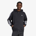adidas Adicolor Oversize Full-Zip Hoodie Black
