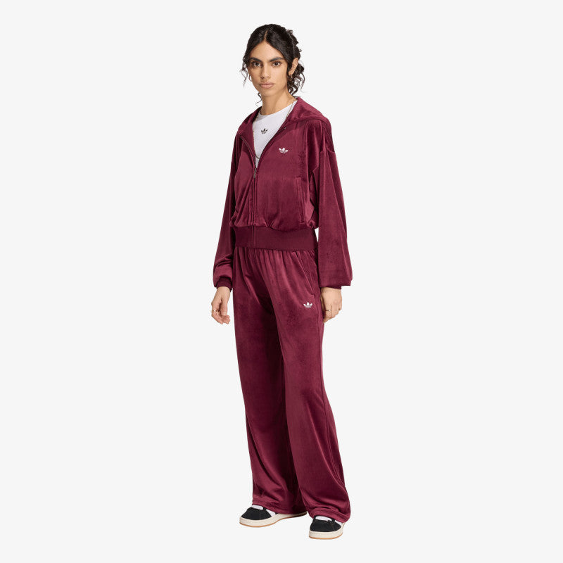 adidas Essentials Velvet Track Top Maroon