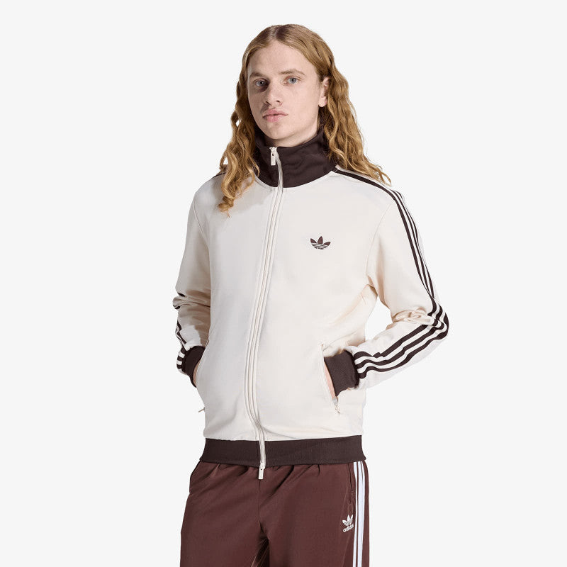 adidas Classic Track Top Wonder White/ Aurora Coffee