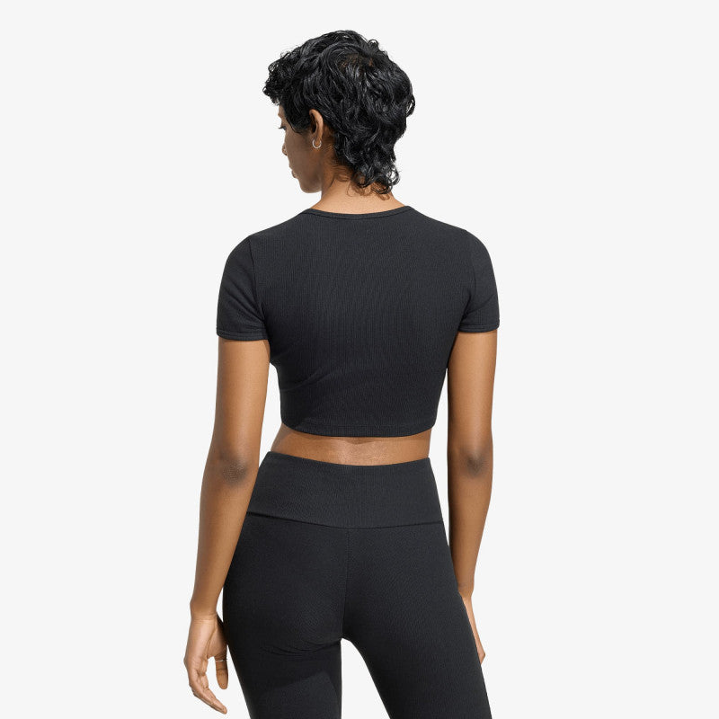 adidas Essentials Rib T-Shirt Black