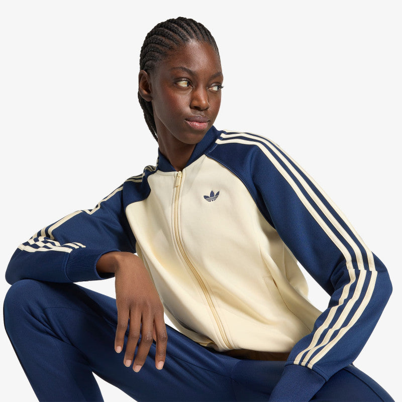 adidas Sst Classic Track Top Warm Vanilla/ Night Indigo