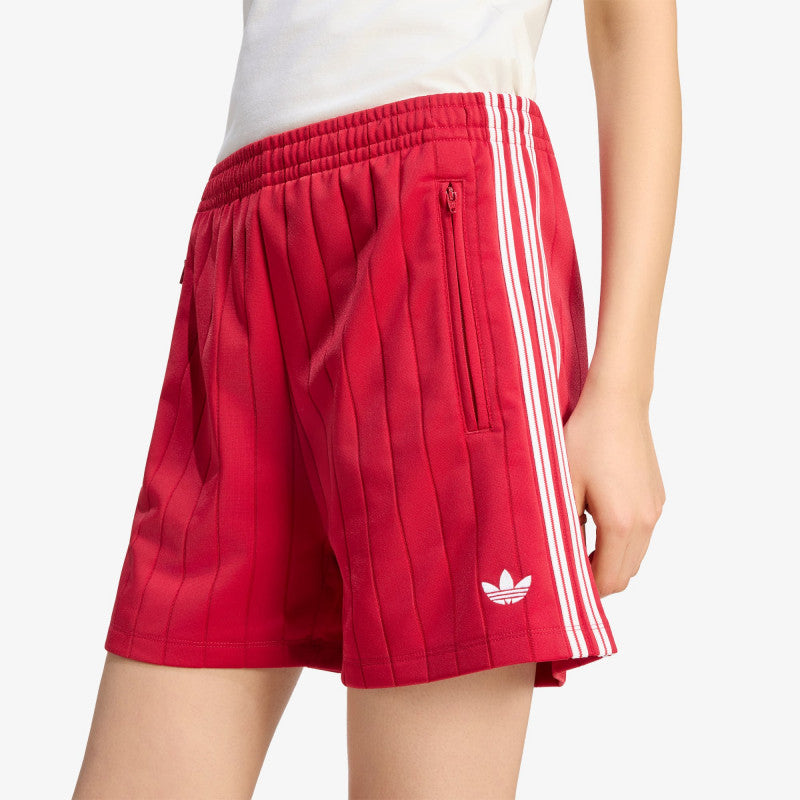 adidas Pinstripe Firebird Shorts Team Victory Red/ White/ Team Victory Red