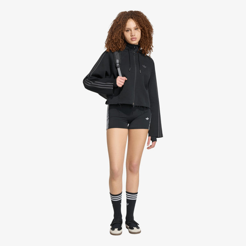 adidas SST 2.0 Cropped Hoodie Black/ Utility Black