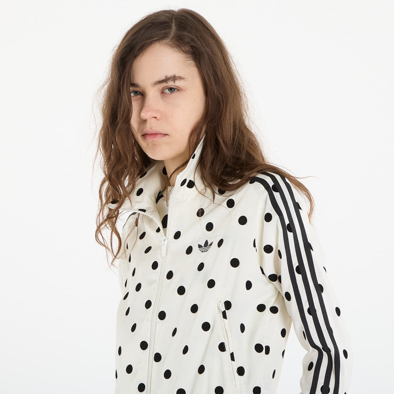 adidas Satin Polka Dots Tt Track Top Off White