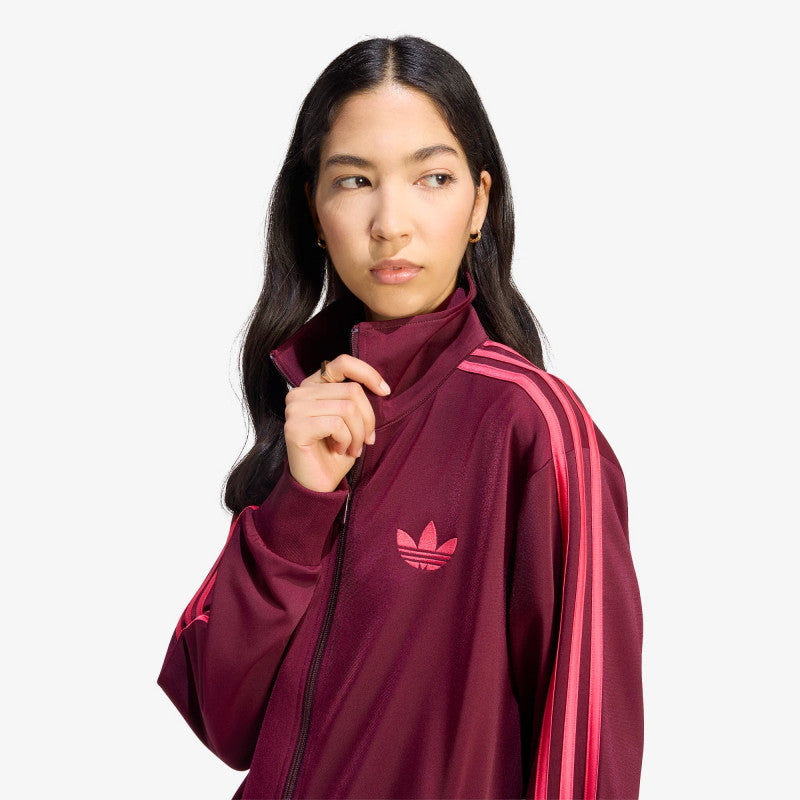 adidas Firebird Track Top Loose Maroon/ Power Pink