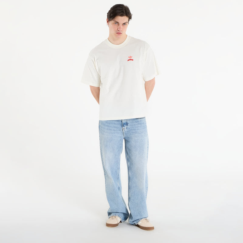 adidas Pixelated Burget Character Graphic T-Shirt Off White