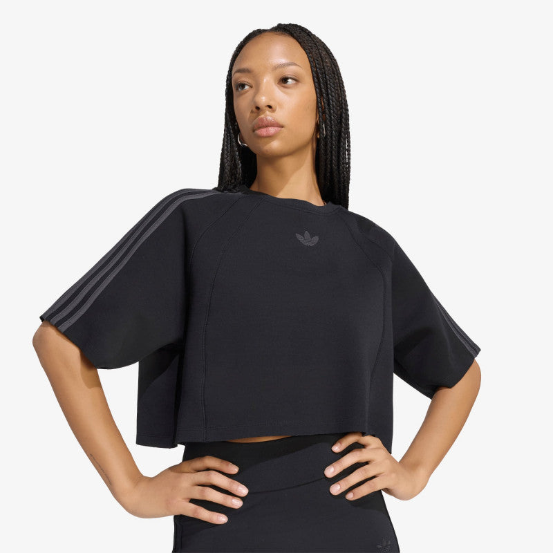 adidas SST 2.0 Boxy Cropped T-Shirt Black/ Utility Black