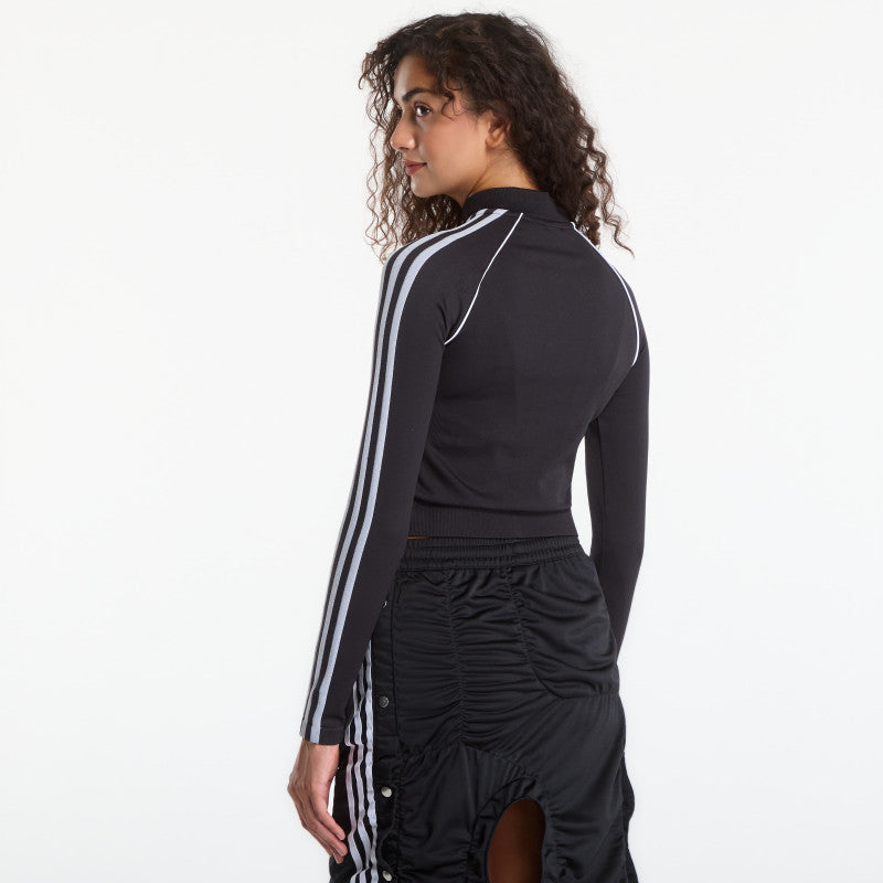 adidas Essentials 3 Stripes Seamless Tracktop Black