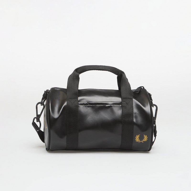 Fred Perry Tonal Classic Mini Barrel Bag Black