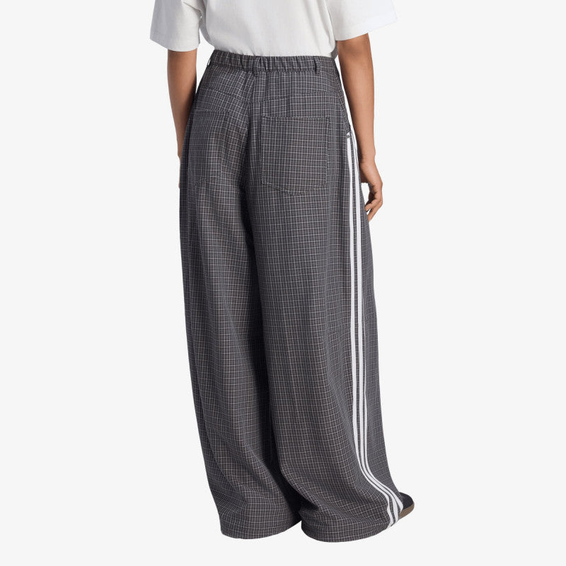 adidas Badigirl Checks Trouser Loose Pants Black/ Grey Three/ Utility Black