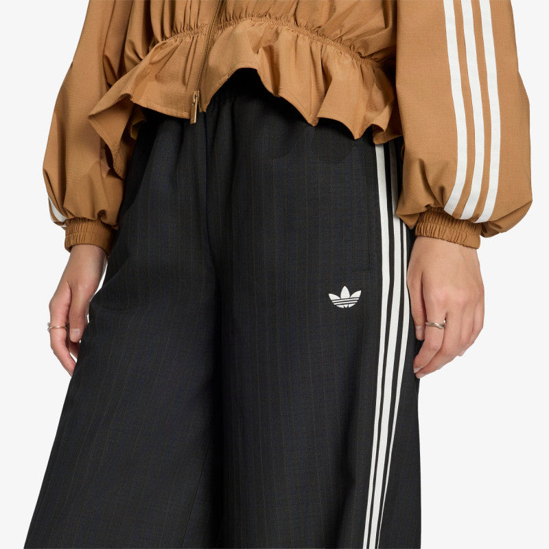 adidas Loose Check Track Pants Black
