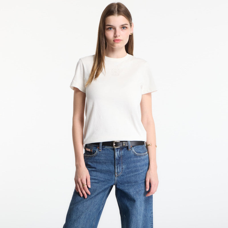 Calvin Klein Ss 20S Jersey Emblem Crew Tee Tofu