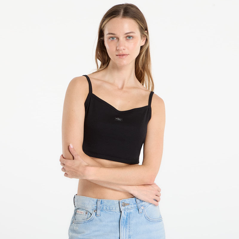 Calvin Klein Jeans Sl Woven Label 2X2 B Black