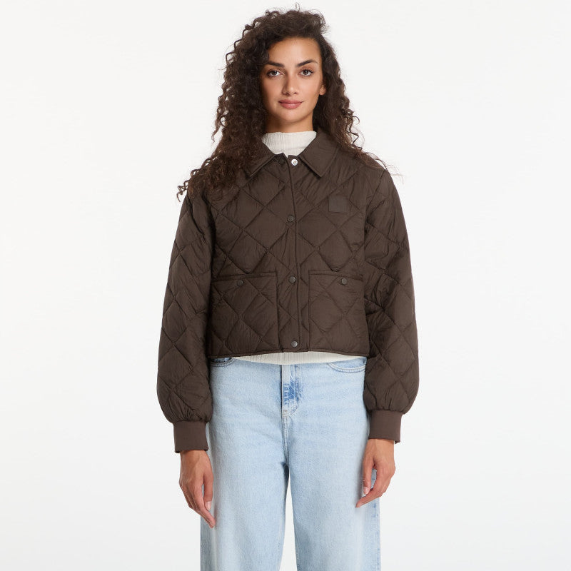 Calvin Klein Jeans Ulw Short Seasonal Quilted Liner Jacket Dark Coffee