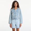 Calvin Klein Jeans Branded Boxy Denim Jacket Fresh Water