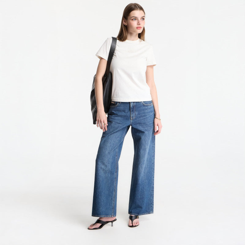 Jeansy Calvin Klein Jeans Low Rise Baggy Jeans Blue Rodeo