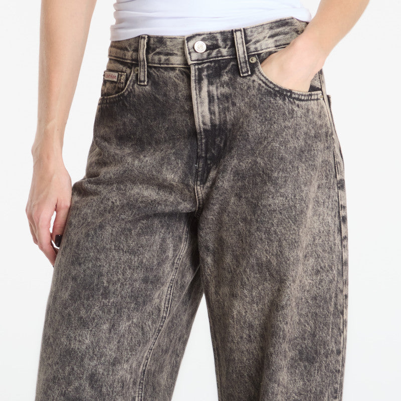 Jeansy Calvin Klein Relaxed Barrel Jean Black Tobacco