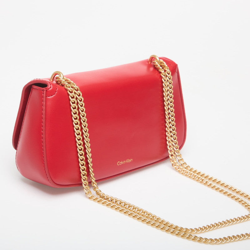 Calvin Klein Ck Convertible Chain Small Bag Bordeaux Wine
