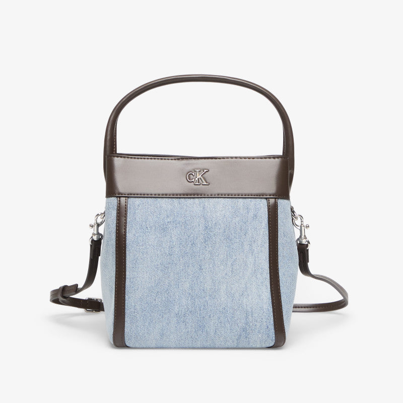 Calvin Klein Ck Denim Bucket With Strap LIGHT WASH DENIM