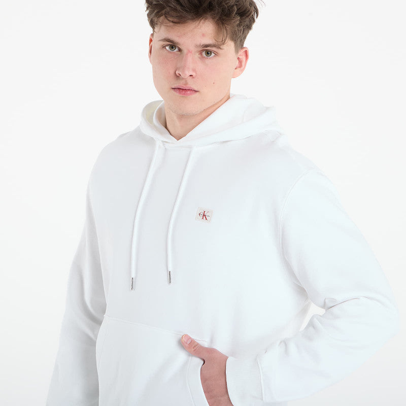 Calvin Klein Jeans Ls Eu 350Terry Badge Hoodie Bright White